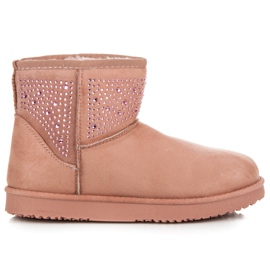 Botas de nieve rosas rosado Botas de nieve rosas rosado