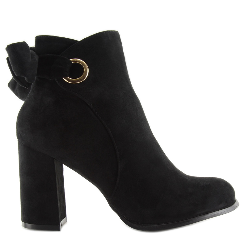 Botas Negras Con Tacón Negro Ybs1612 Negro
