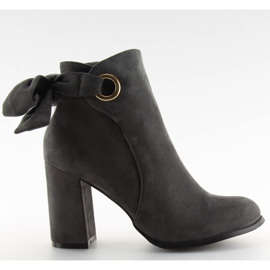 Botas de tacón gris YBS1612 gris