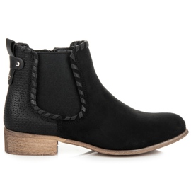 Erynn Botines Chelsea de ante negro