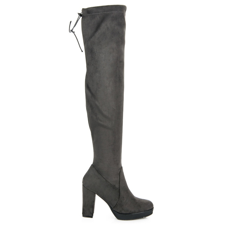 Vices Botas de gamuza hasta el muslo gris
