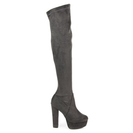 Vices Botas mosqueteras en plataforma gris
