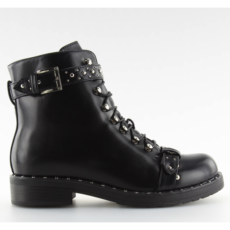 Botas negras con tachuelas ae82p negro cobre Botas negras con tachuelas ae82p negro cobre