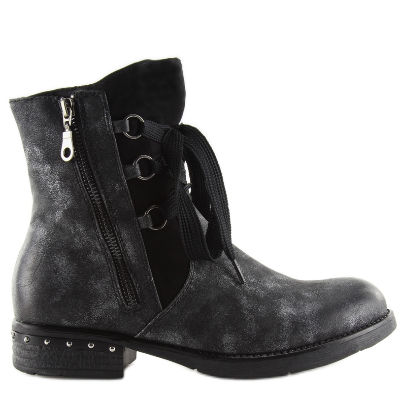 Negro Workery botas s113 negro gris