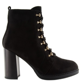 Botas con Cordones 0-195 Negro