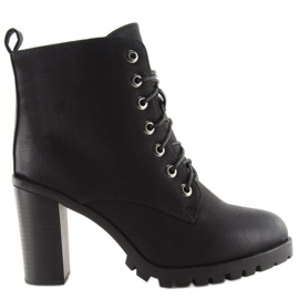 Botas Negras Tacón Alto W331 negro