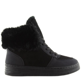 Zapatillas negras con aislamiento grueso R138 negro