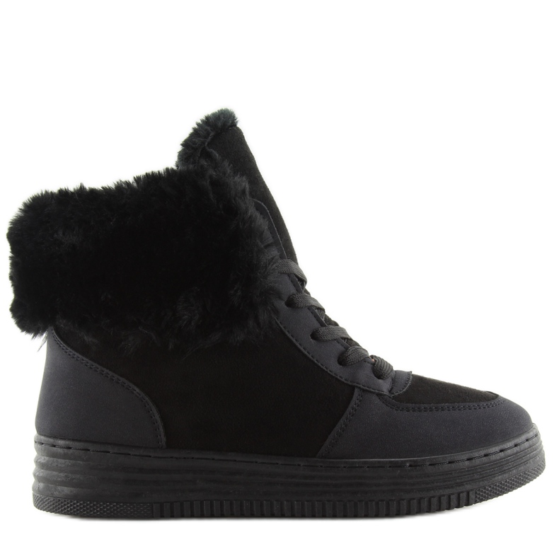 Zapatillas negras con aislamiento grueso R138 negro
