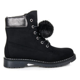 Bestelle Cazadores con pompón desmontable negro Bestelle Cazadores con pompón desmontable negro