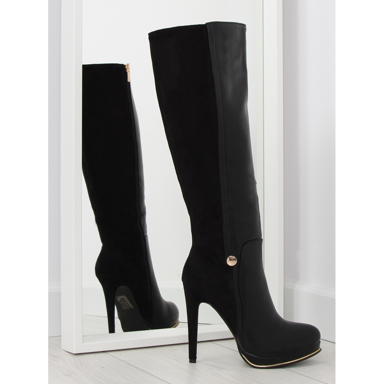 Negro JU860 botas plataforma negras Negro JU860 botas plataforma negras