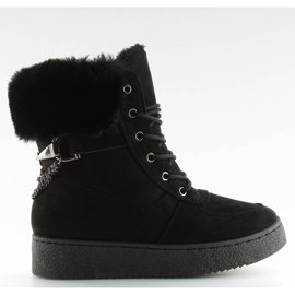 Botas de nieve negras negras GF-196 negras negro