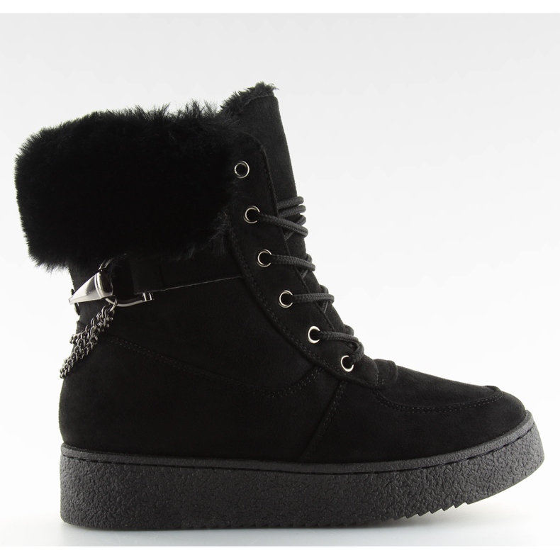 Botas de nieve negras negras GF-196 negras negro
