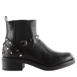 Botines Chelsea Mujer Con Tachuelas Negro E4917 Botines Chelsea Mujer Con Tachuelas Negro E4917