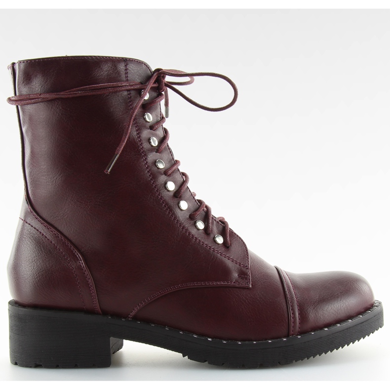 Botines botines con vino tinto burdeos multicolor rojo