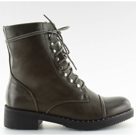 Botas botas con tachuelas verdes B0-193 verdes.