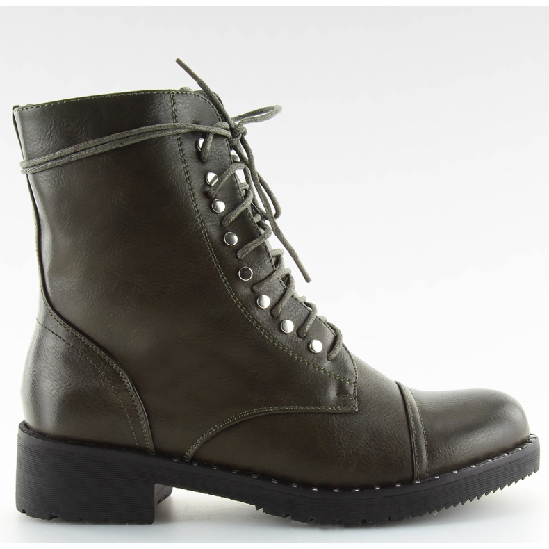 Botas botas con tachuelas verdes B0-193 verdes.