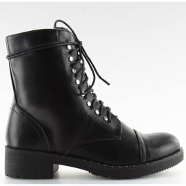Botas negras con tachuelas negras B0-193 negras negro