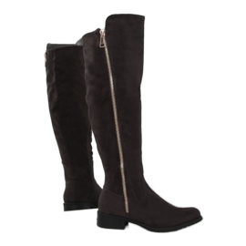 Botas de montar grises para mujer 6811-PG Gris