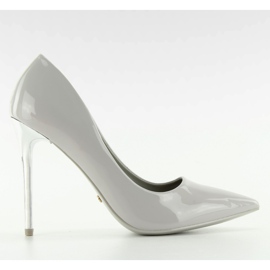 Plata Tacones salón gris NF03 Gris