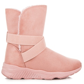 Botas de nieve rosado