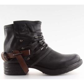 Botas zapatos de mujer negro FM567 negro.