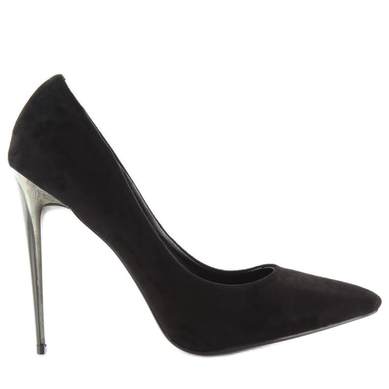 Zapatos De Salón En Gamuza Negro 66-29