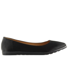 Bailarinas negras satinadas A8621 negro
