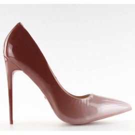 Stilettos ombre LE036P D.PINK/D.PINK marrón rosado