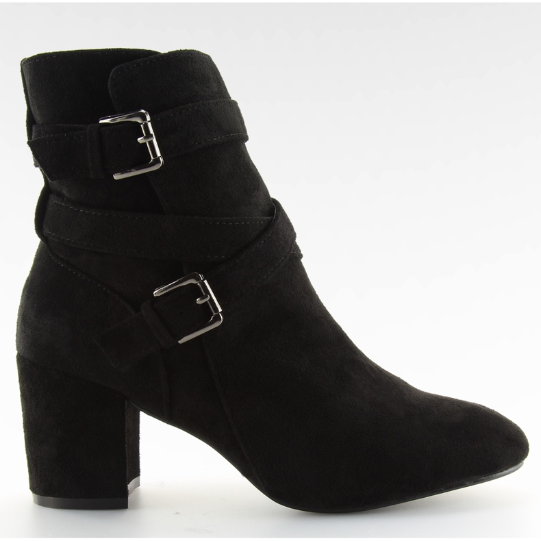 Botas negras con tacones anchos CL62 negro