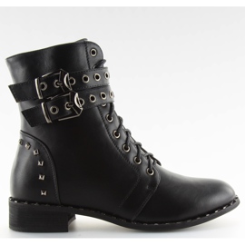 Negro Botas con cordones PE155P negro
