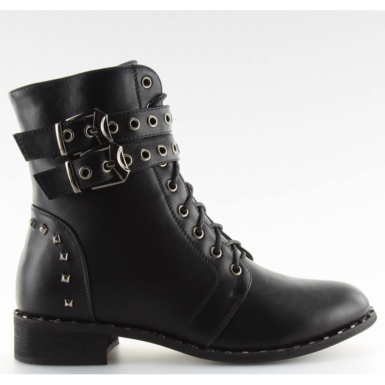 Negro Botas con cordones PE155P negro