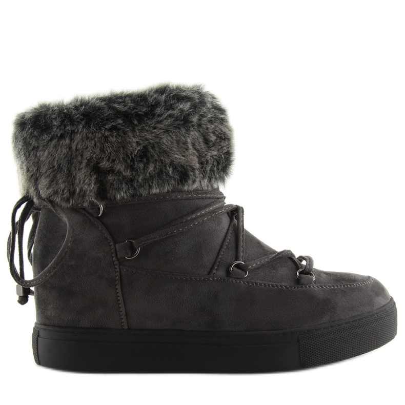Botas de nieve grises B7582 Botas de nieve grises B7582