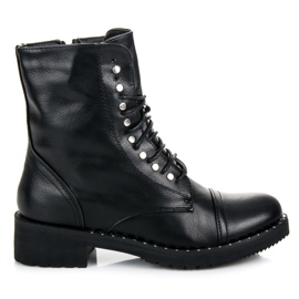 Anesia Paris Botines negros atados