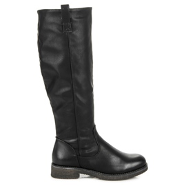 Juliet Botas Clásicas Negras Con Cremallera negro