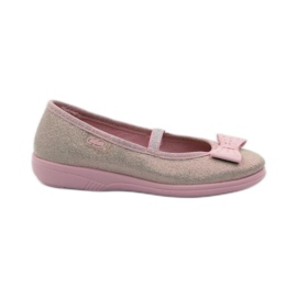 Zapatillas casa lazo rosa Befado 346x033 rosado
