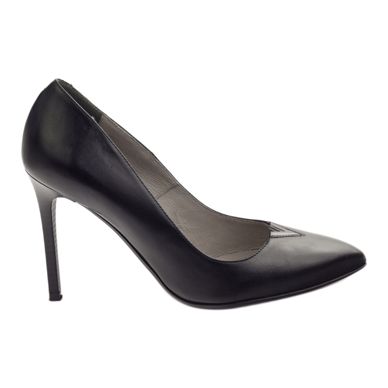 Edeo Zapatos de salón de tacón alto para mujer 3180 negro