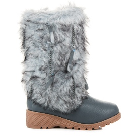 Torna Botas de nieve cálidas para mujer. gris