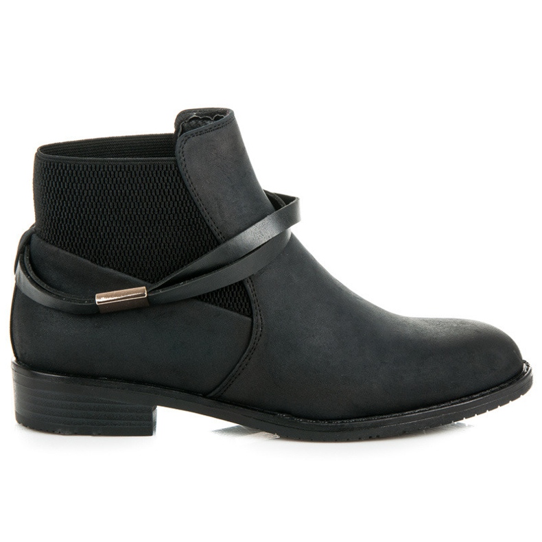 Vinceza Botas bajas Jodhpur negro Vinceza Botas bajas Jodhpur negro