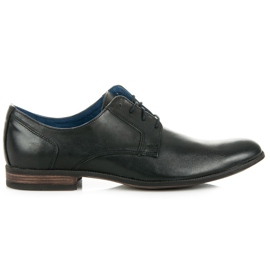Zapatos de cuero LUCCA azul marino