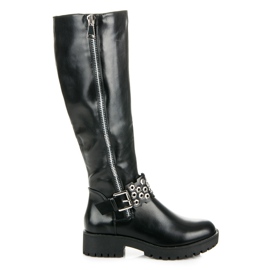 Seastar botas rockeras de mujer negro