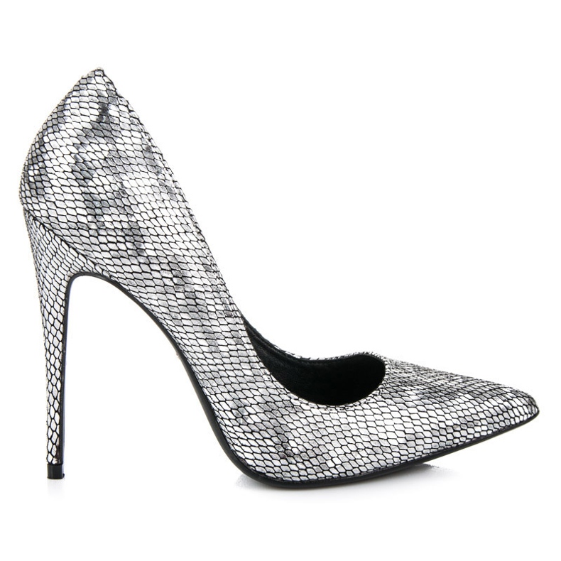 Vices Pines con estampado de serpiente gris