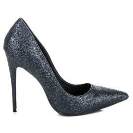 Vices Purpurina tacones vicios negro