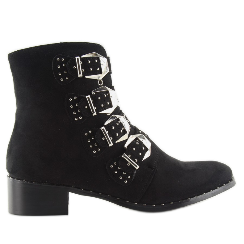 Negro Botas con tachuelas negro 9276 negro