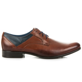 Lucca Zapatos marrones de negocios marrón azul marino
