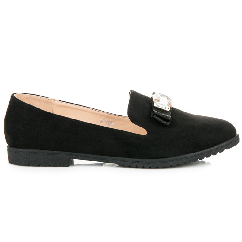 Miss Laura Zapatos bajos con lazo negro