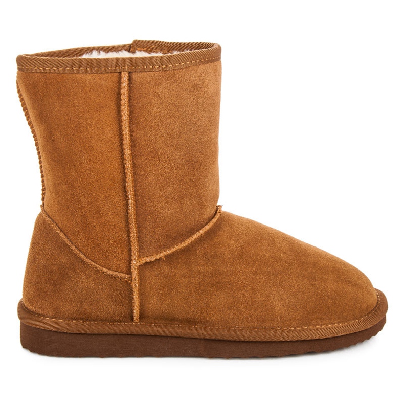 Coco Perla Botas de nieve de piel para mujer marrón multicolor