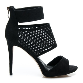 Belle Women Sandalias negras negro
