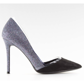 Alfileres plata brillo 5127 azul negro gris