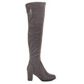 Seastar Botas de ante en el poste gris