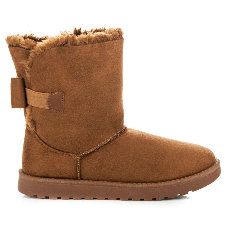 Mukluki de ante con lazo marrón Mukluki de ante con lazo marrón